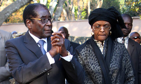 Grace and Robert Mugabe