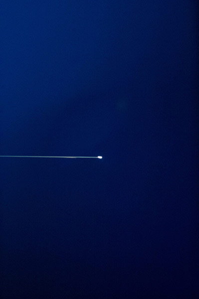 A month in space: Soyuz TMA-05M beginning to re-enter the Earth's atmosphere