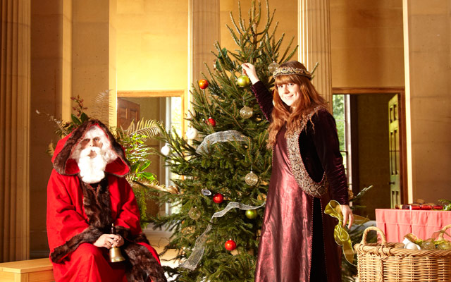 xmasculture: A festive scene at Belsay Hall, Castle and Gardens