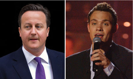 David Cameron and Will Young 