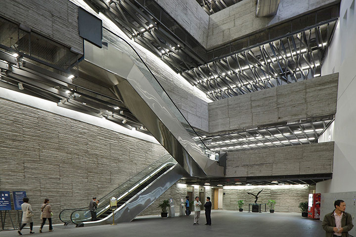 Wang Shu, architect: interior view of the Ningbo history museum