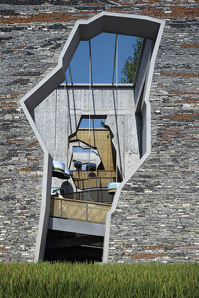 Wang Shu, architect: Ningbo Tengtou Pavilion designed by Wang Shu
