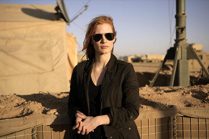Golden Globes: Jessica Chastain in Zero Dark Thirty