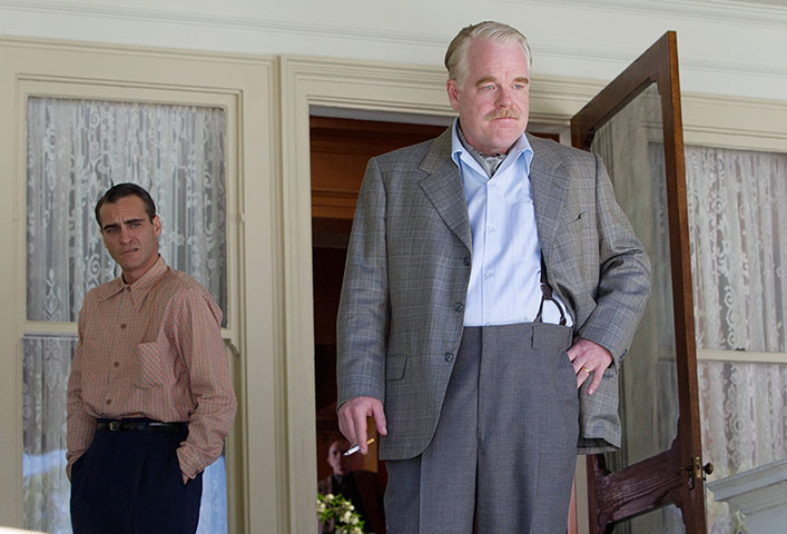 Golden Globes:  Joaquin Phoenix and Philip Seymour Hoffman in The Master