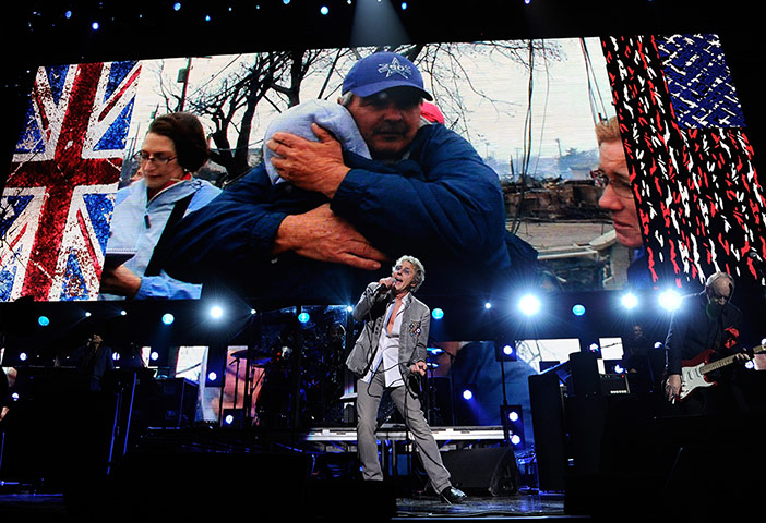 Sandy gig: The Who's Roger Daltrey 