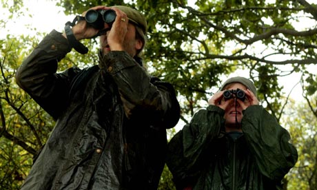 People with binoculars 