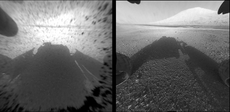 2012 in Science: Hazard-Avoidance camera on NASA's Curiosity rover