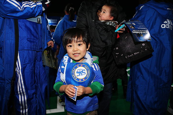 Monterrey v Chelsea: Young Chelsea fans