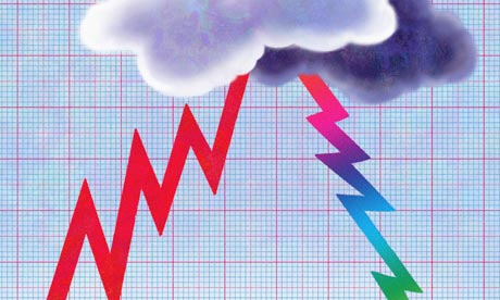 Thunder storming line graph