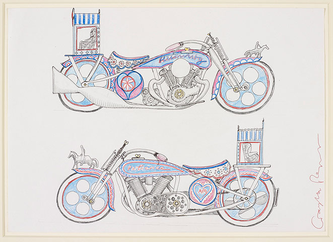 Royal Collection: Grayson Perry, 'Design for Kenilworth AM1'. Graphite, ink and crayon