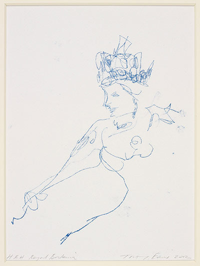 Royal Collection: A monoprint by Tracey Emin 'HRH Royal Britannia', 2012 