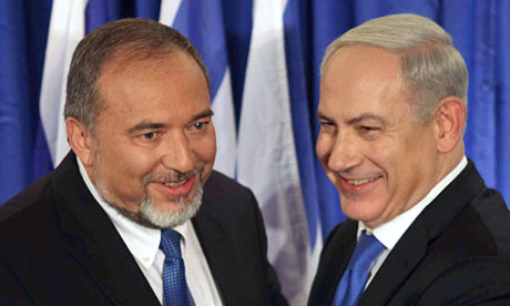 Avigdor Lieberman and Binyamin Netanyahu