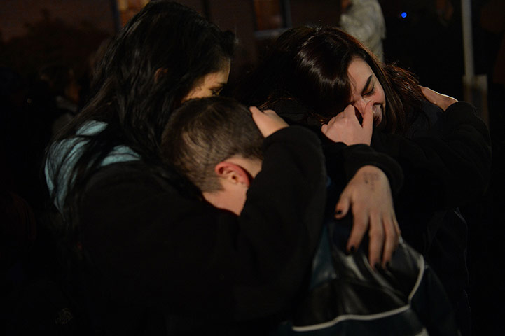 Sandy Hook aftermath: Friends comfort each other