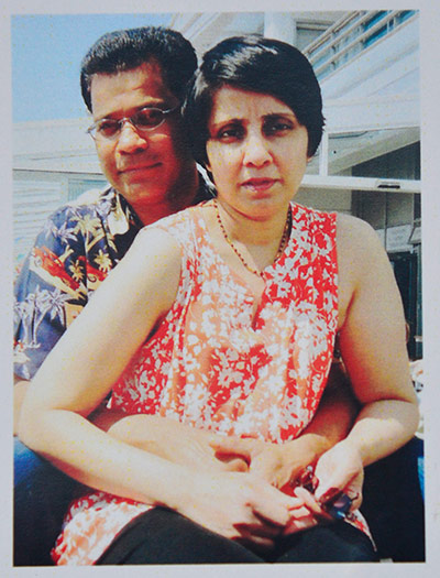 Jacintha: Jacintha Saldanha and her husband Ben Barboza 