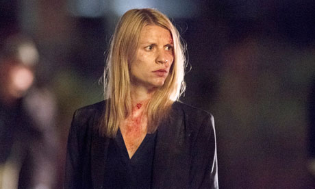 Losing her grip on reality … Claire Danes as Carrie Mathison in Homeland.