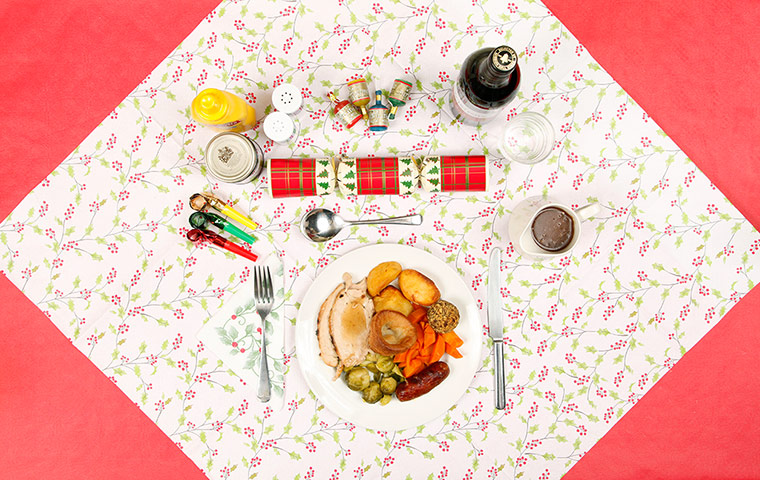 Christmas Dinners: Christmas dinner at Great Croft day centre for the elderly, London