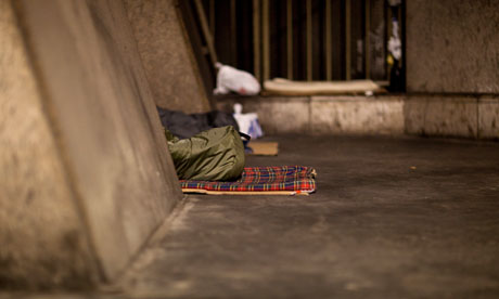 Rough sleepers in London
