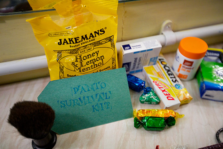 Pantomine: Alix Ross's Panto survival kit given to her by a friend