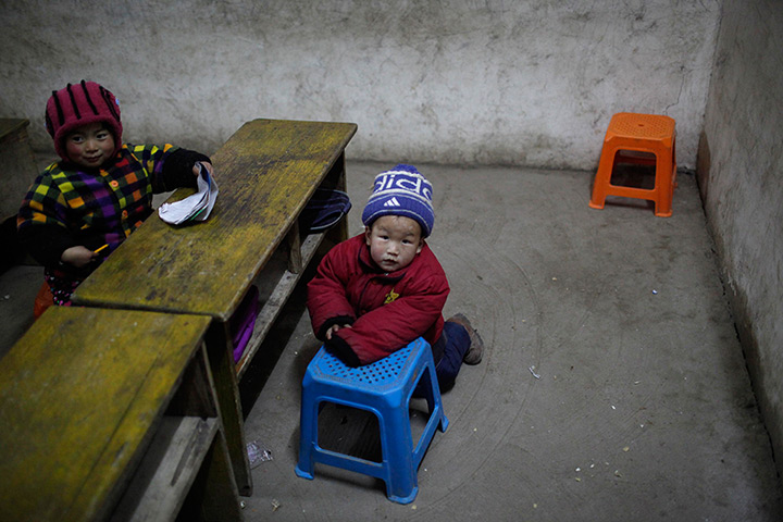 24 hours in pictures: Children play at a kindergarten in Ruzhou county
