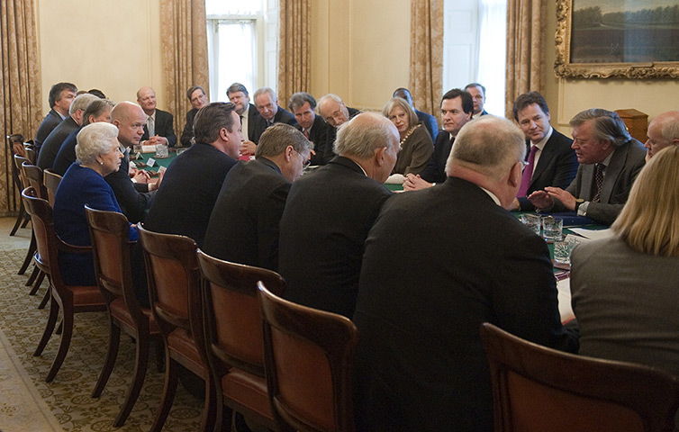 The Queen at No 10: The 86-year-old sovereign sat in as an observer 