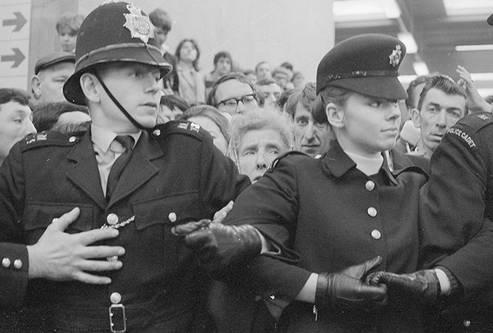 Leeds and Chelsea: Police line