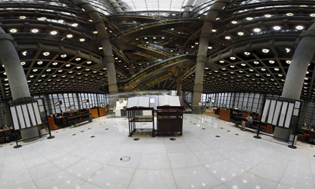 Lloyd's of London panoramic interior view