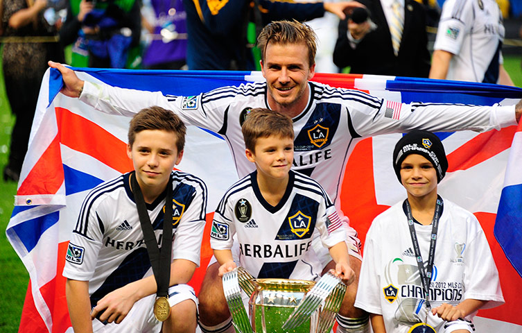 MLSCup: David Beckham and his boys