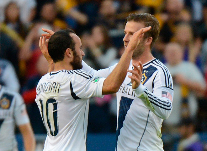 MLSCup: David Beckham and Landon Donovan