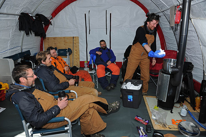 British Antarctic Survey: Making melt water tea