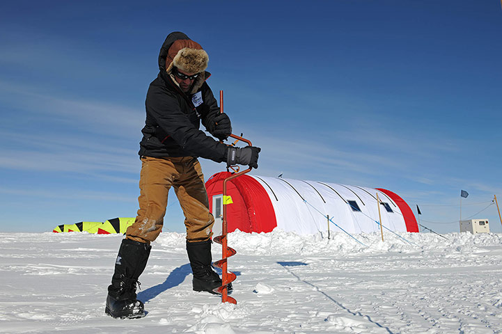 British Antarctic Survey: Drilling down into the ice to search for signs of living organisms