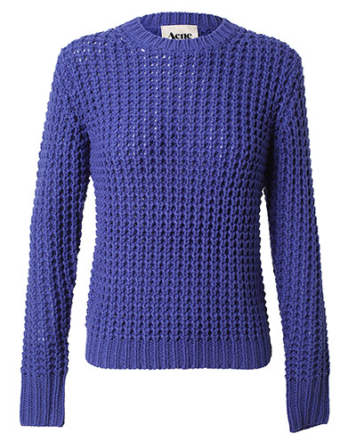 Sales Gallery: Acne Lina Pineapple wool blend fisherman's jumper