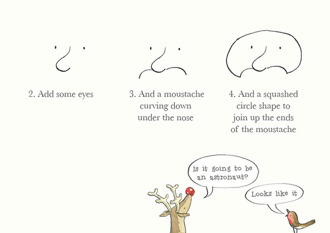 Drawing Father Christmas: How to Draw Father Christmas 3