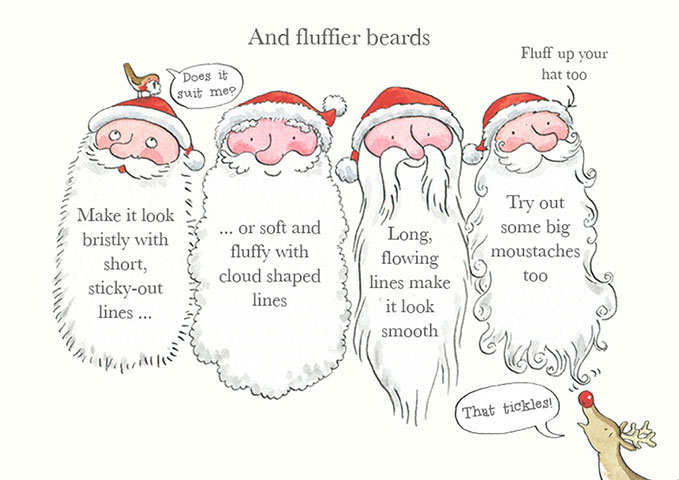 Drawing Father Christmas: How to Draw Father Christmas 8