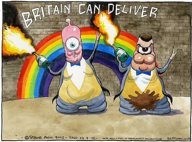 Steve Bell's 2012: July & August 2012: The Olympic Games