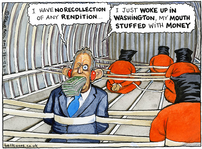 Steve Bell's 2012: April 2012: Tony Blair 
