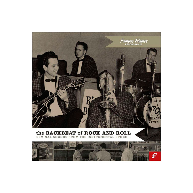 An archive image on a CD cover showing a fifties band