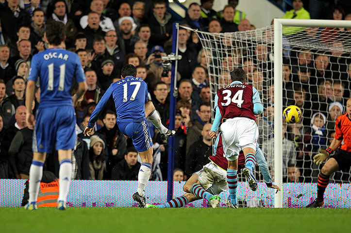 Sunday Action Roundup: Chelsea's Eden Hazard scores his teams seventh goal of the game