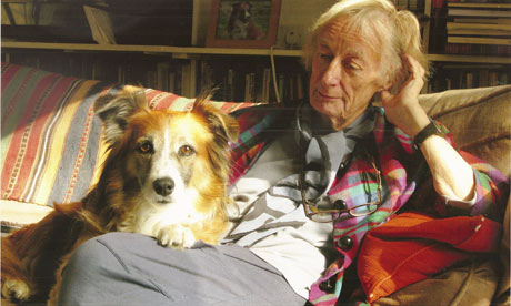 Rosemary Davidson with her dog Millie. Rosemary travelled widely before working in publishing