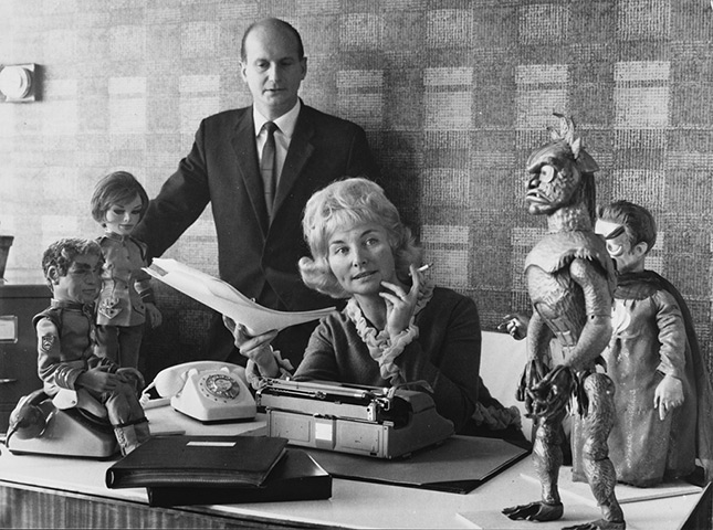 Gerry Anderson: elevision series creators Gerry and Sylvia Anderson , 1967