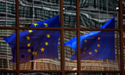 EU flags in Brussels
