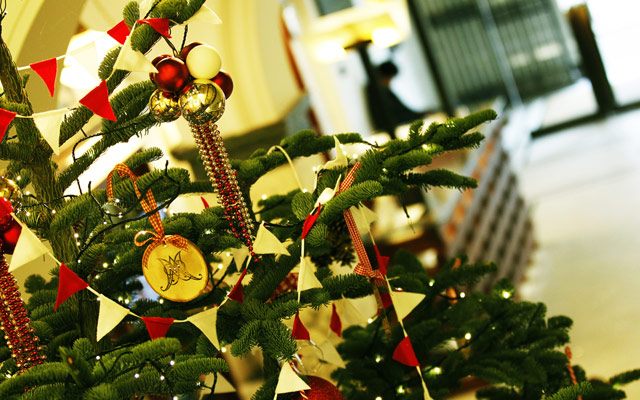 culturexmas: Christmas decorations at the Royal Academy of Music