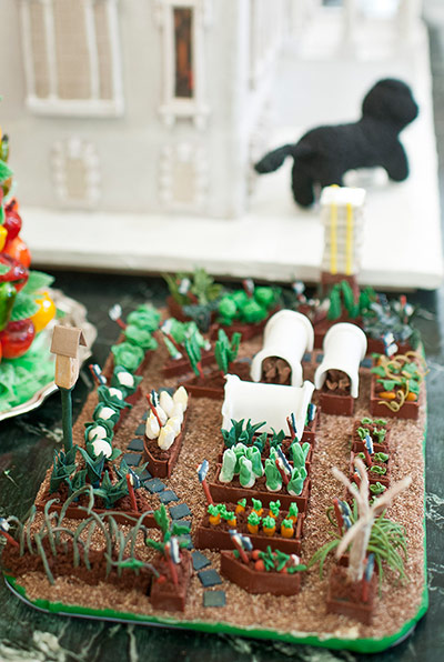 White House Christmas: Chocolate garden