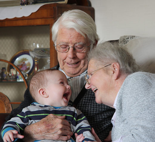 Your Pictures: reactions: My nephew Levon and his great-grandparents