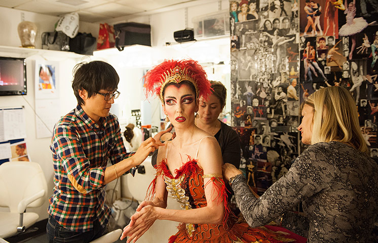 Royal Ballet: Mara Galeazzi prepares for the Firebird dress rehearsal