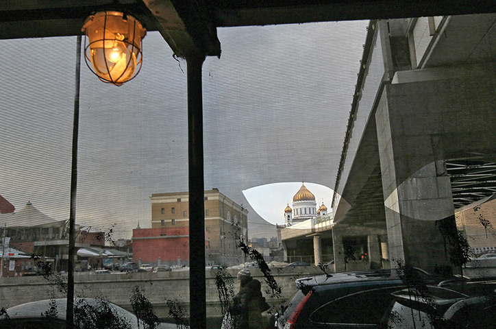 24 hours: Moscow, Russia: A Russian woman walks on the street