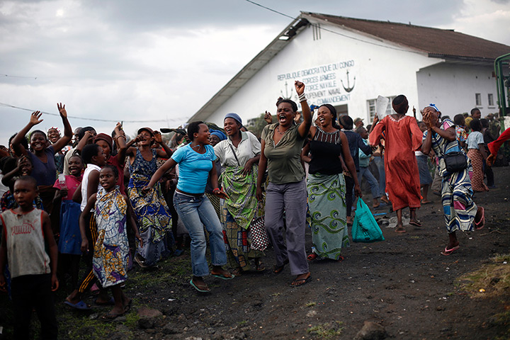 24 hours: Goma, Democratic Republic of the Congo: Congolese women cheer