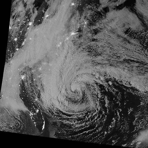 Earth from space: Hurricane Sandy off the eastern coast of the United States 