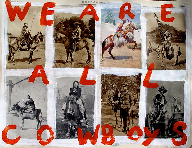 Share Your Art: Mistaken Identity by Jeffrey Walker. Collage acrylic on paper, 2010