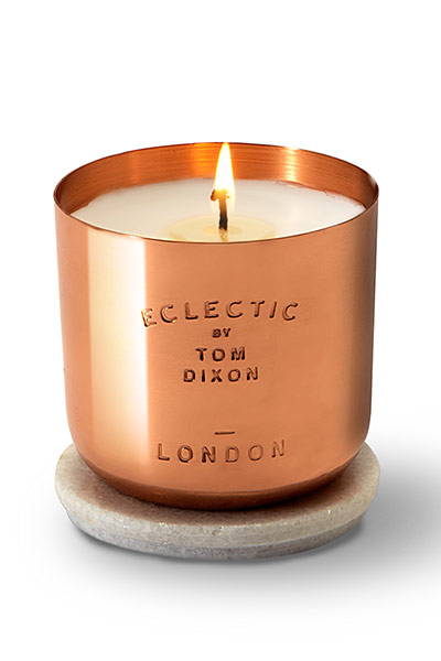 Homes wish list: Scented candle in copper vessel, £55, from Eclectic by Tom Dixon