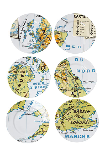 Homes wish list: GB plates, £130 for a set of six, by RE, from Liberty, liberty.co.uk